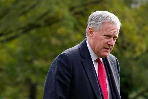 Mark Meadows says the 13 House Republicans who backed the $1.2 trillion bipartisan infrastructure..