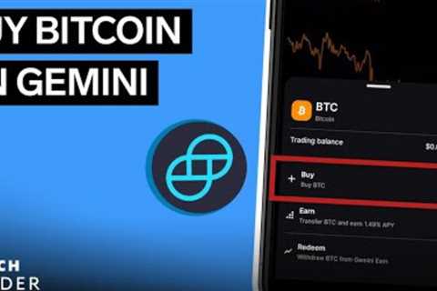 How To Buy Bitcoin On Gemini