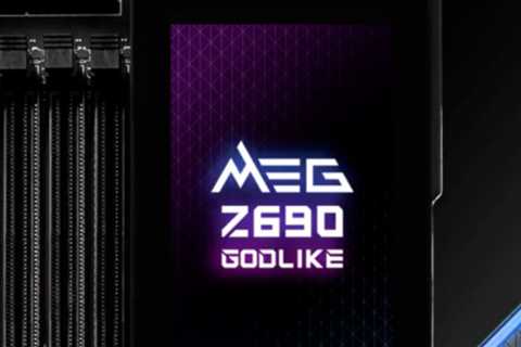 MSI MEG Z690 GODLIKE Motherboard Features A Removable 3.5″ Touch-Panel As Big As The Original iPhone