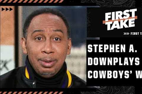 ? Stephen A. doesn't give the Cowboys ANY credit for beating the Saints ? | First Take