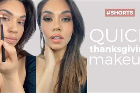 Quick & Easy Thanksgiving Makeup 2021 #shorts