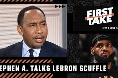 Stephen A. breaks down the optics of the LeBron-Isaiah Stewart scuffle | First Take