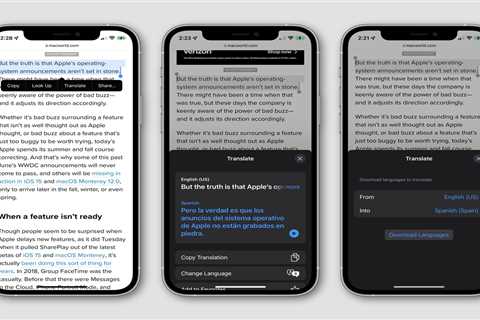 iOS 15: How to translate almost any text in an app