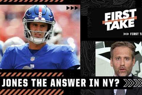 Max wanted the Giants to draft a QB to compete with Daniel Jones | First Take
