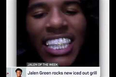 Jalen Rose is loving Jalen Green's new iced-out grill ? | #Shorts