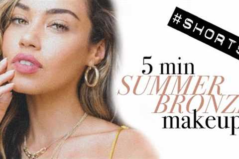 Quick & Easy Summer Bronze Makeup #Shorts
