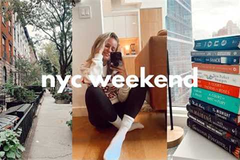 chill nyc weekend | summer book reviews, cozy hurricane day in, & weekly plan with me