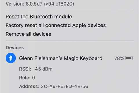 How to reset a Mac’s Bluetooth settings