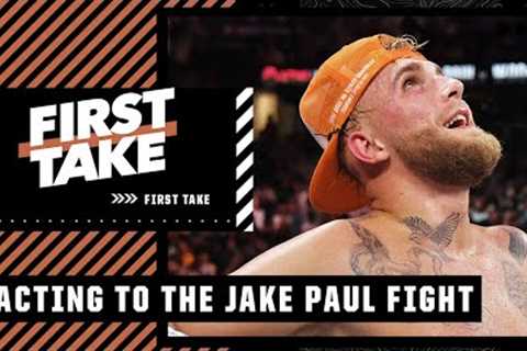 First Take reacts to Jake Paul defeating Tyron Woodley by split decision