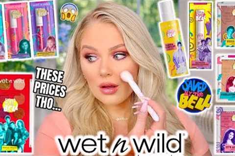 NEW WET N WILD SAVED BY THE BELL MAKEUP TESTED | FULL FACE FIRST IMPRESSIONS REVIEW & TUTORIAL
