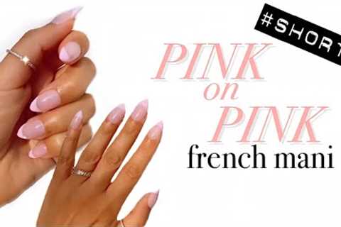Pink French Gel X Nails #Shorts