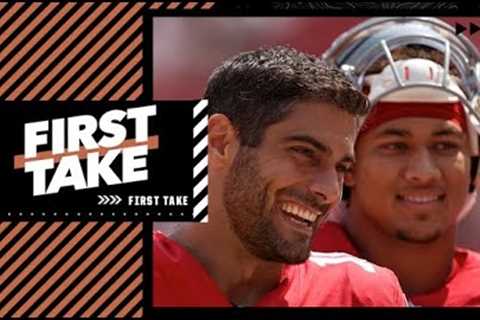 Trey Lance or Jimmy G: Who gives the 49ers the best chance to win a Super Bowl? | First Take