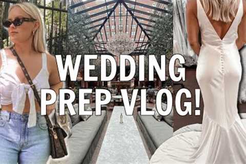 VLOG: wedding prep, hair salon, picking up my dress & rings!