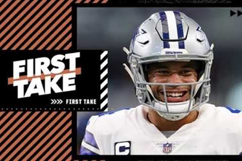 Reacting to Jerry Jones saying Dak Prescott is ‘good to go’ for Week 1 vs. the Bucs | First Take