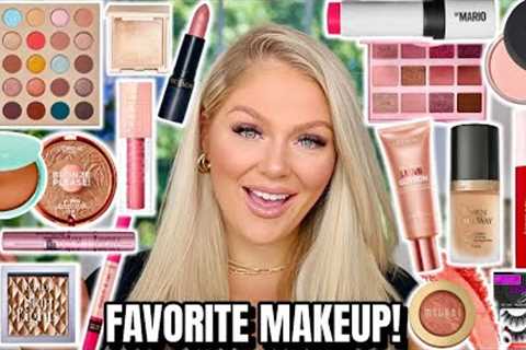My TOP 3 FAVORITES in EVERY makeup category (tons of drugstore dupes) | Kelly Strack