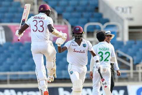 Roach guides West Indies to one-wicket win over Pakistan in first Test