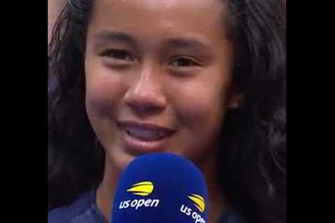 Leylah Fernandez has a special message for NY after US Open ? #shorts