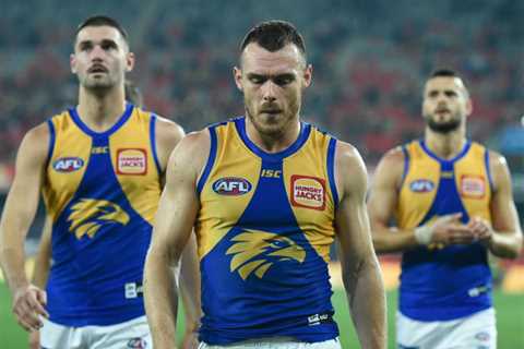 Flying high? Not likely, as the West Coast Eagles might be headed straight down
