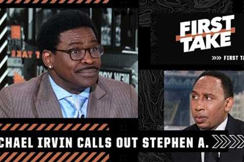 Michael Irvin calls out Stephen A. for his previous take on the Cowboys this season | First Take