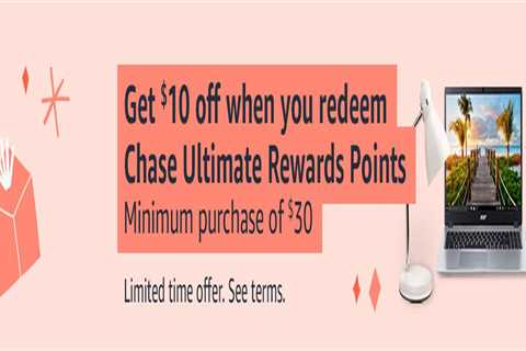 Check to see if you can save $10 off your next Amazon order using just 1 Chase Ultimate Rewards..