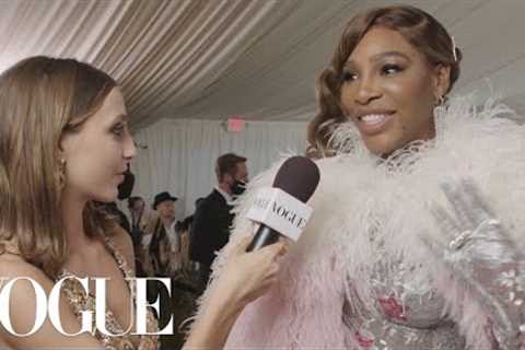 Serena Williams On Her Star-Studded Gucci Bodysuit | Met Gala 2021 With Emma Chamberlain | Vogue