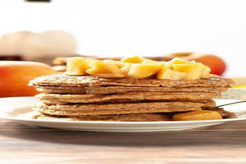 Spiced Apple Oatmeal Pancakes (GF & Vegan Options)