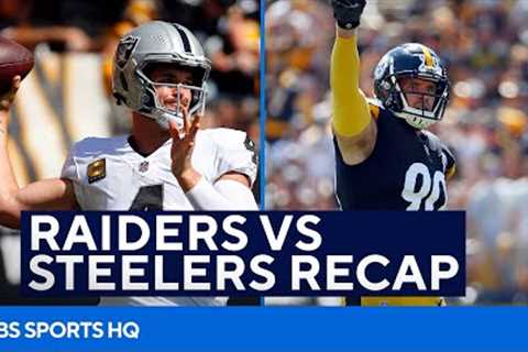 MVP Candidate Derek Carr and The Raiders Beat the Steelers Recap and Analysis | CBS Sports HQ