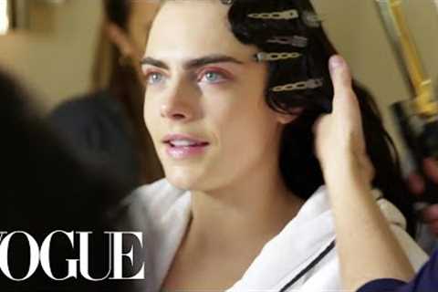 Cara Delevingne Gets Ready for the Met Gala | Vogue