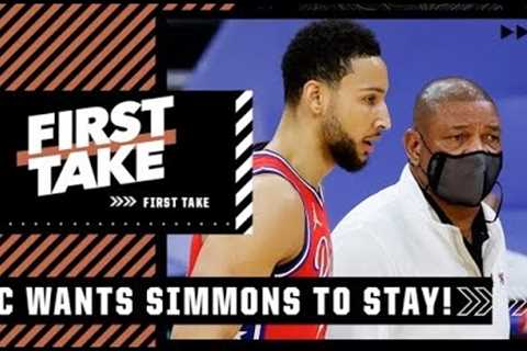 Doc Rivers: 'We're not gonna give up on Ben Simmons' | First Take
