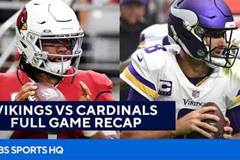 Vikings vs Cardinals: Kyler Murray accounts for 4 TD in win [FULL recap] | CBS Sports HQ