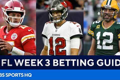 NFL Week 3 Betting Guide: Bucs vs Rams, Packers vs 49ers, Best Parlays, & MORE | CBS Sports HQ