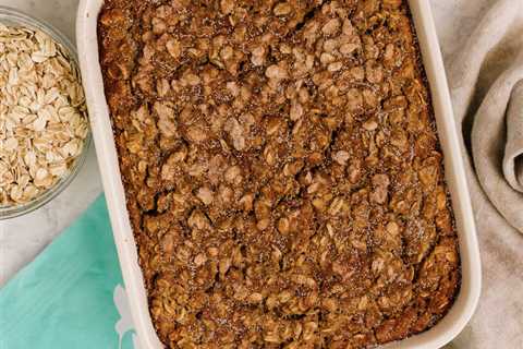 This Baked Oatmeal Tastes Exactly Like A Skickerdoodle And is Packed with Protein