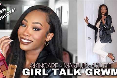 Girl Talk GRWM! Skincare + Makeup + Outfit | Dating + Mental Health + New Products | Maya Galore