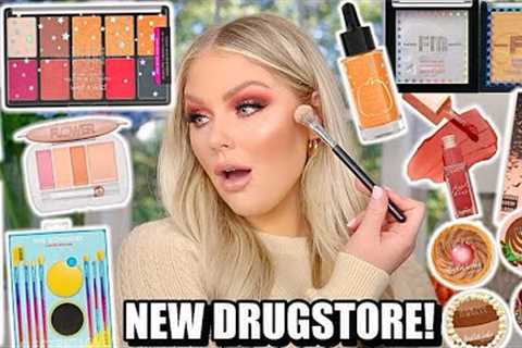 NEW DRUGSTORE MAKEUP TESTED | FULL FACE FIRST IMPRESSIONS KELLY STRACK