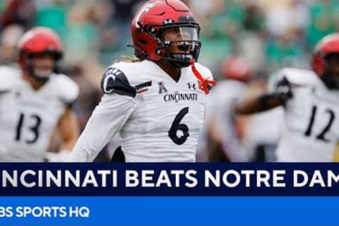 No. 7 Cincinnati Hands No. 9 Notre Dame Their First Loss | FULL RECAP | CBS Sports HQ