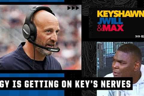 Matt Nagy is getting on Keyshawn's nerves over the Bears' back-and-forth QB situation | KJM