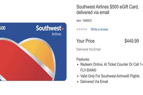 Costco members: Save 10% on Alaska and Southwest gift cards for a limited time