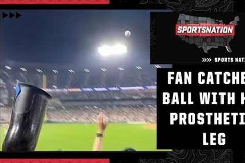 Cheers and Jeers: White Sox fan catches a fly ball with her prosthetic leg | SportsNation