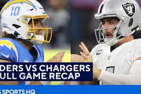 Raiders vs Chargers: Justin Herbert outduels Derek Carr on Monday Night Football | CBS Sports HQ