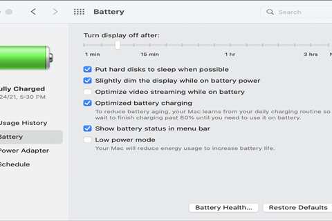 How to keep your MacBook battery fit in macOS Big Sur and Monterey