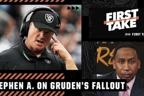 'What do you mean you didn't mean to hurt anybody?' - Stephen A. to Jon Gruden | First Take