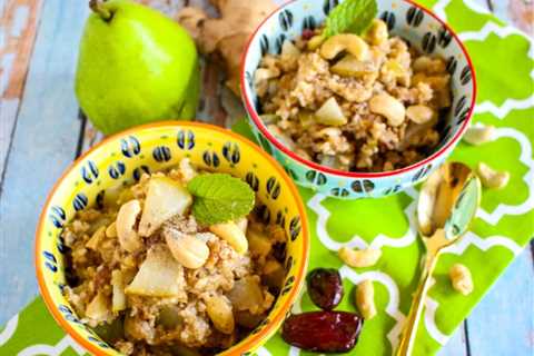 Ginger Pear Date Oats