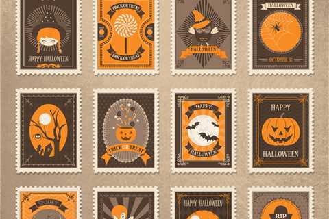 12 Free Vintage Halloween Stamps in AI, EPS, SVG & PSD Formats