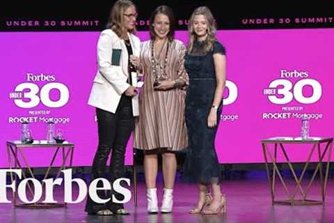 'Make The Call Award' Presented To #ForbesUnder30 Alum Alexandra Clark At Under 30 Summit In Detroit