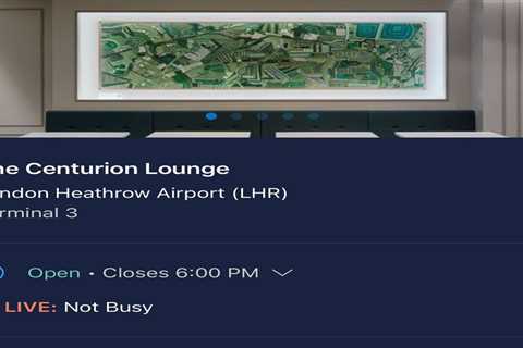 Amex adds live capacity indicators for Centurion Lounges
