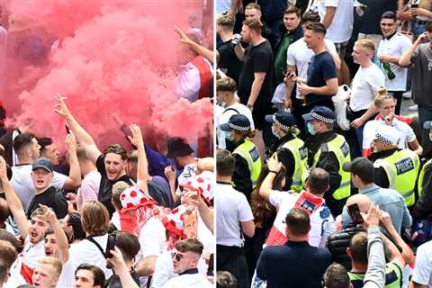 Stadium ban, huge fine for 'disgraceful' England scenes
