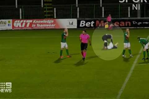 'Crazy' Irish goalkeeper attacks own teammate