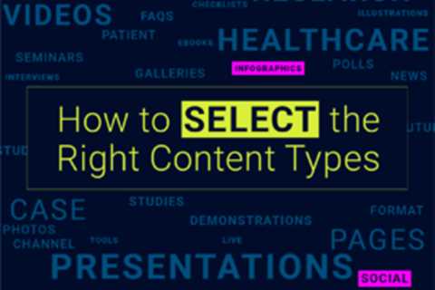 How to choose the right healthcare content types for your marketing message