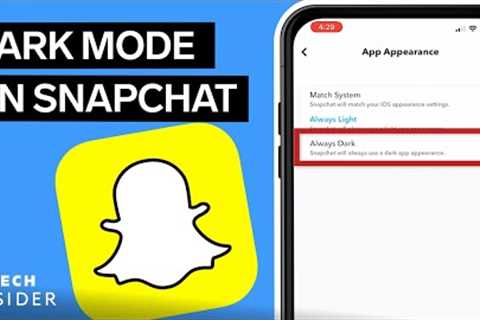 How To Enable Snapchat Dark Mode