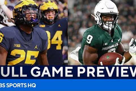 No. 6 Michigan at No. 8 Michigan State Preview [Pick to Win, CFP Implications, & MORE) CBS..